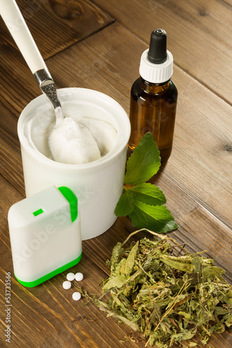 Photo: Natural sweetener stevia Natural sweetener stevia