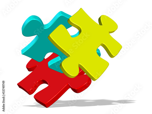 Illustration: Puzzleteile Puzzleteile