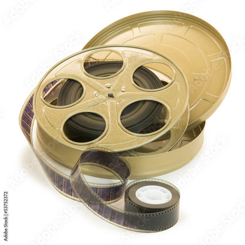 Photo: 35mm Film In Reel And Its Can 35mm Film In Reel And Its Can