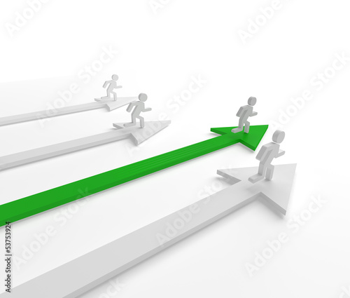 Illustration: sieger, laufen, rennen, sieger, laufen, rennen,