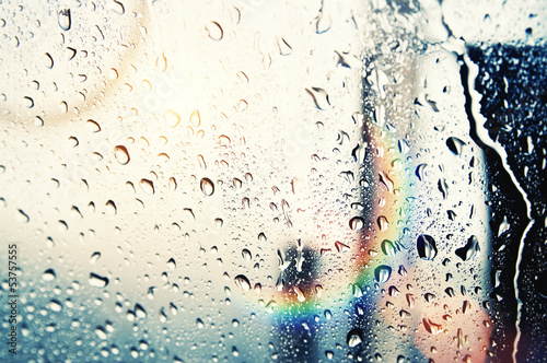 Photo: sun and raindrops sun and raindrops