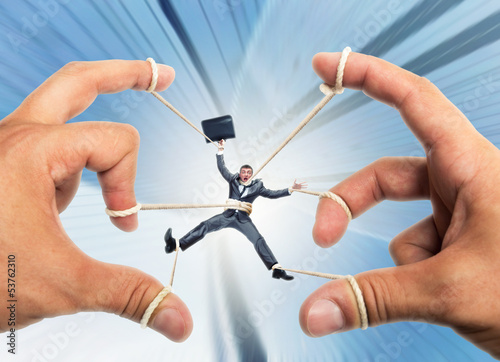 Photo: Puppet businessman Puppet businessman