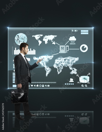 Photo: businessman with phone businessman with phone