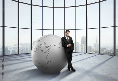 Photo: businessman in office businessman in office