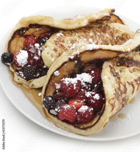 Photo: Pancakes With Berries Pancakes With Berries