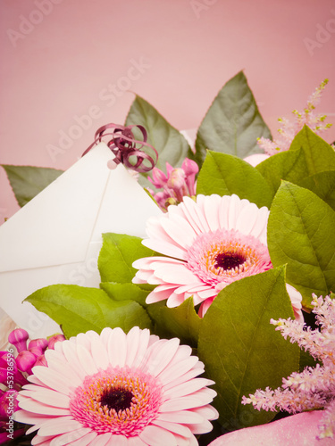 Photo: Bouquet Flowers with Card Bouquet Flowers with Card