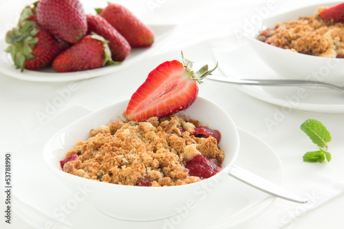 Photo: Strawberry crumble. Strawberry crumble.
