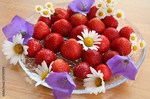 Photo: Swedish Midsummer dessert - strawberries Swedish Midsummer dessert - strawberries