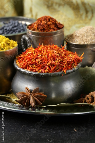 Photo: collection of various spices collection of various spices