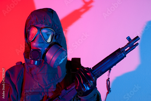 Photo: Chemical warfare security Chemical warfare security