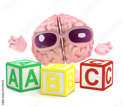 Illustration: Brain loves to read Brain loves to read