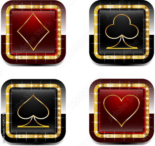 Vector: Casino icons Casino icons
