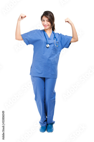 Photo: Happy female nurse Happy female nurse