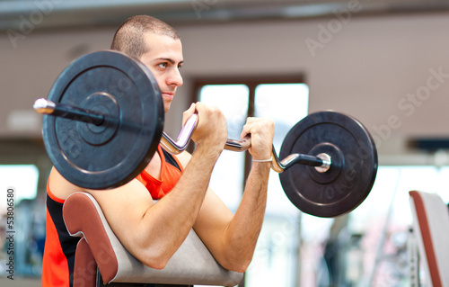 Photo: Body builder working out Body builder working out