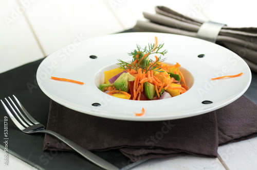 Photo: salade d'été assiette moderne 2 salade d'été assiette moderne 2