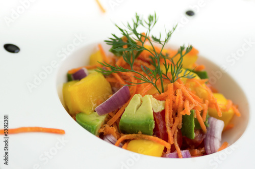 Photo: salade d'été assiette moderne 5 salade d'été assiette moderne 5