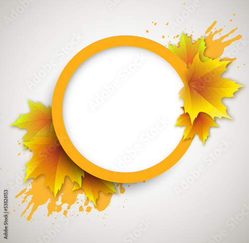 Vector: Autumn vector background Autumn vector background
