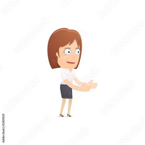 Vector: Girl manager, suitable for use in dialogs with other characters. Girl manager, suitable for use in dialogs with other characters.