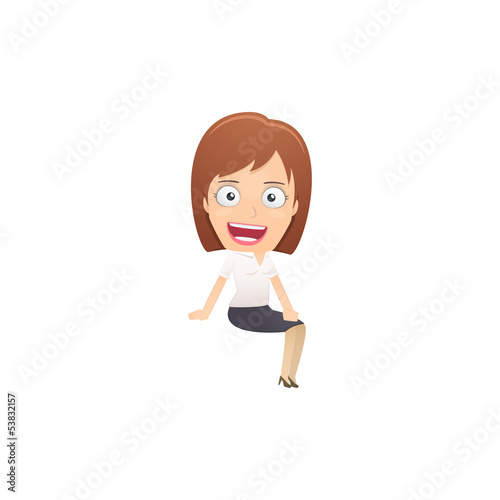 Vector: Girl manager, suitable for use in dialogs with other characters. Girl manager, suitable for use in dialogs with other characters.