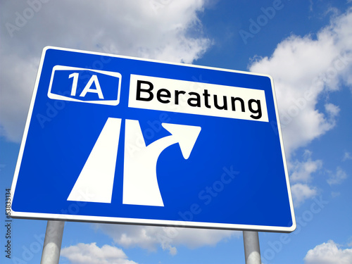Illustration: Schild 1A Beratung Schild 1A Beratung