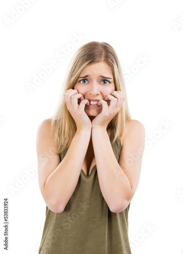 Photo: Frightened Woman Frightened Woman