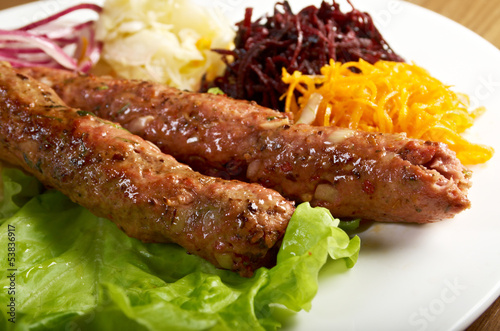 Photo: caucasian Luleh kebab caucasian Luleh kebab