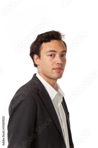 Photo: business man, isolated on white background business man, isolated on white background