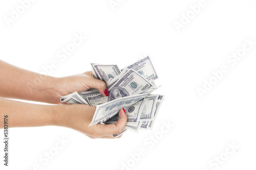 Photo: hands with money hands with money
