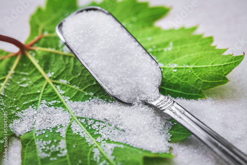 Photo: sugar and spoon sugar and spoon