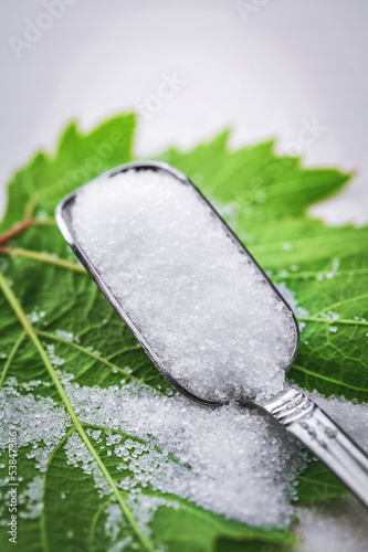 Photo: sugar and spoon sugar and spoon