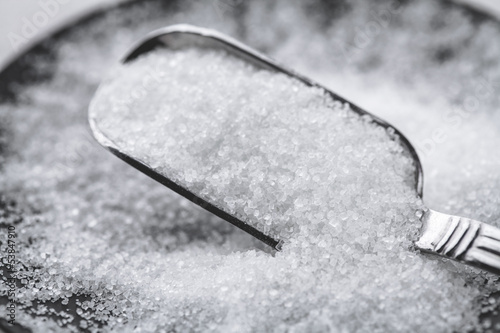 Photo: sugar and spoon sugar and spoon