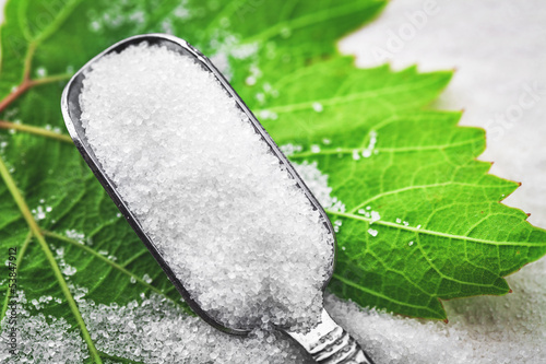 Photo: sugar and spoon sugar and spoon