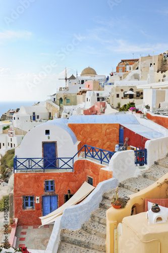Photo: Oia white houses and windmill Oia white houses and windmill
