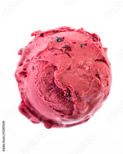 Photo: Eine Kugel Holundereis von oben Eine Kugel Holundereis von oben