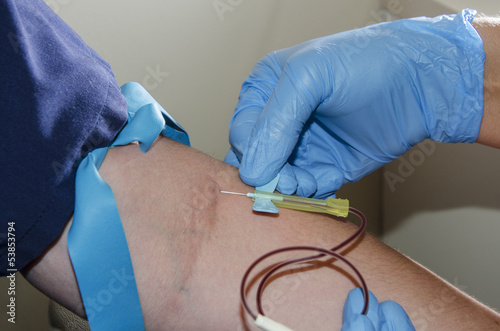Photo: Drawing blood Drawing blood