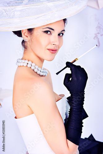 Photo: elegant smoking elegant smoking