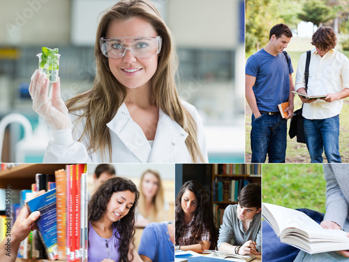 Photo: Collage of pictures with various students Collage of pictures with various students