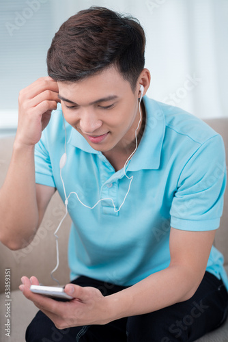 Photo: MP3 listener MP3 listener