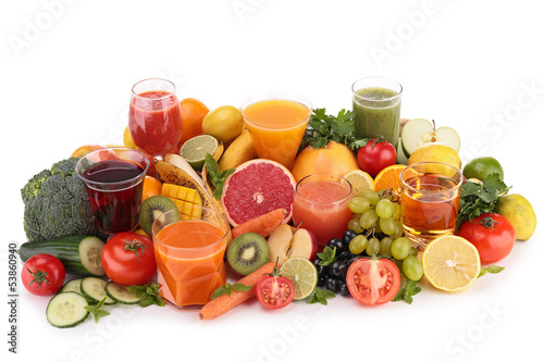 Photo: fruit and vegetable juice fruit and vegetable juice