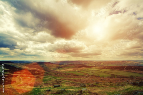 Photo: sunflare landscape sunflare landscape