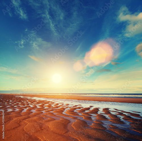 Photo: sun sand ripples sun sand ripples