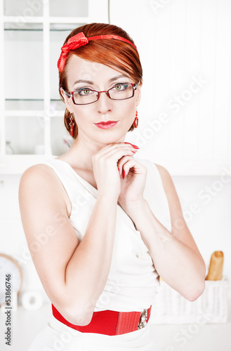 Photo: Stylish beautiful woman with red hair Stylish beautiful woman with red hair