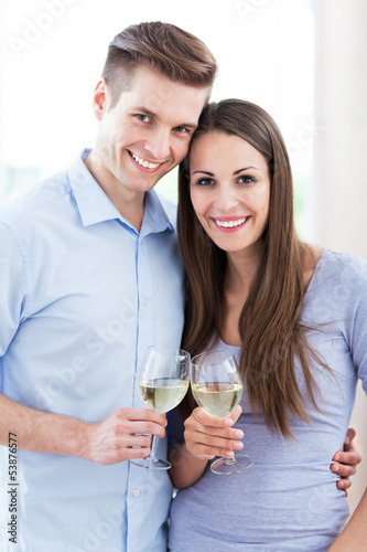 Photo: Couple drinking wine Couple drinking wine