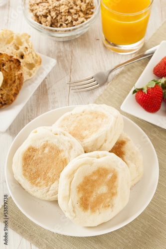 Photo: Organic Whole Wheat English Muffins Organic Whole Wheat English Muffins
