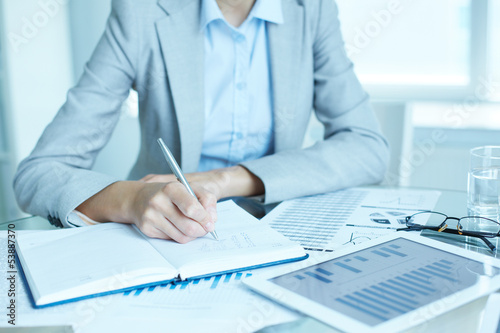 Photo: Writing business plan Writing business plan