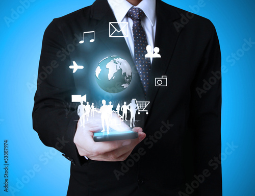 Photo: Touch screen mobile phone Touch screen mobile phone