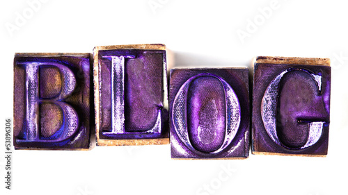 Photo: blog word blog word