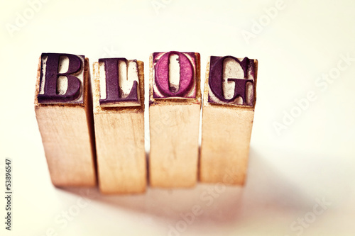 Photo: blog word blog word