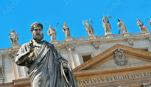Photo: Basilica of Saint Peter in Vatican City, Italy Basilica of Saint Peter in Vatican City, Italy