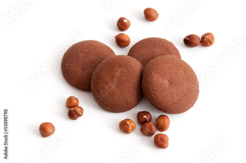 Photo: Haselnussplätzchen und Haselnüsse Haselnussplätzchen und Haselnüsse